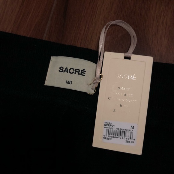 NWT Sacré black sweatpants - Picture 5 of 5